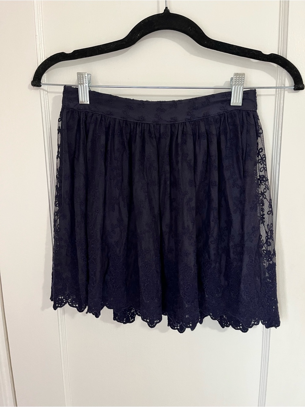 Forever 21 Navy Lace Mini Skirt
